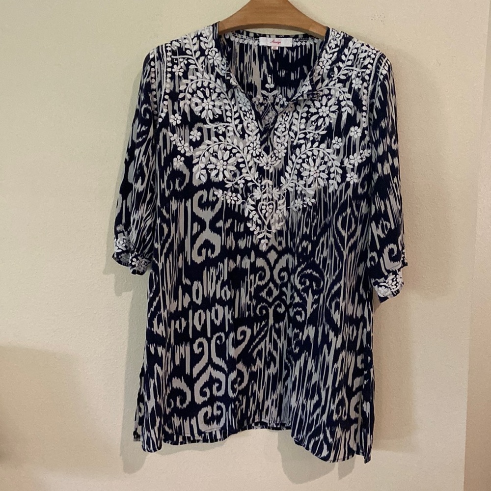 Amaya Silk Embroidered Tunic